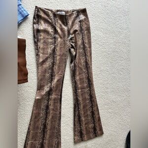 NWOT princess Polly snake print leather pants